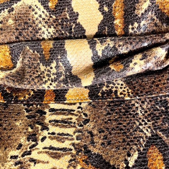 Sharif Genuine Vintage Genuine Python Snakeskin Clutch and Crossbody Handbag - Picture 8 of 17